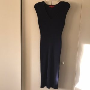 World of Women dark blue stretchy dress